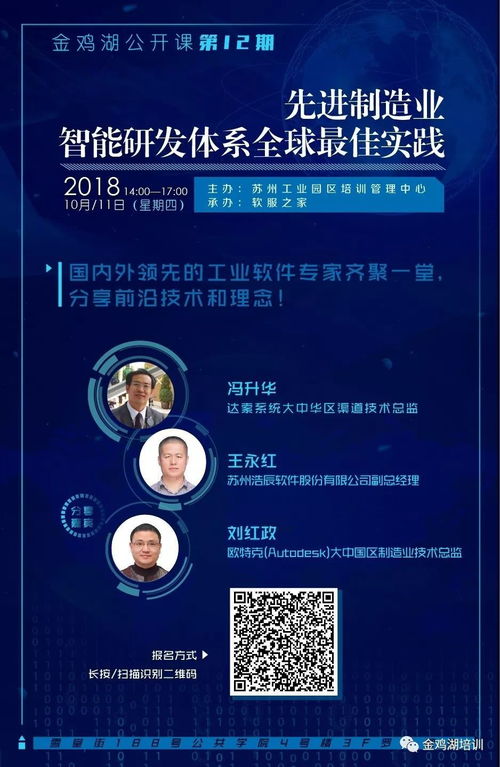 報(bào)名開啟｜金雞湖公開課第12期 先進(jìn)制造業(yè)智能研發(fā)體系全球最佳實(shí)踐